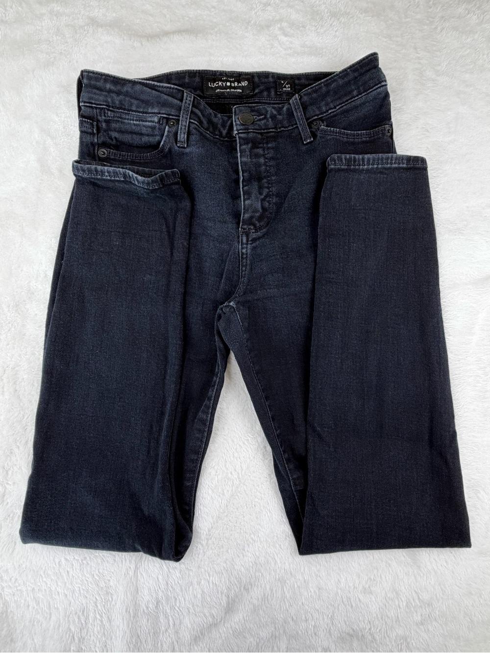 Lucky Brand Men’s Skinny Jeans in Faded Black